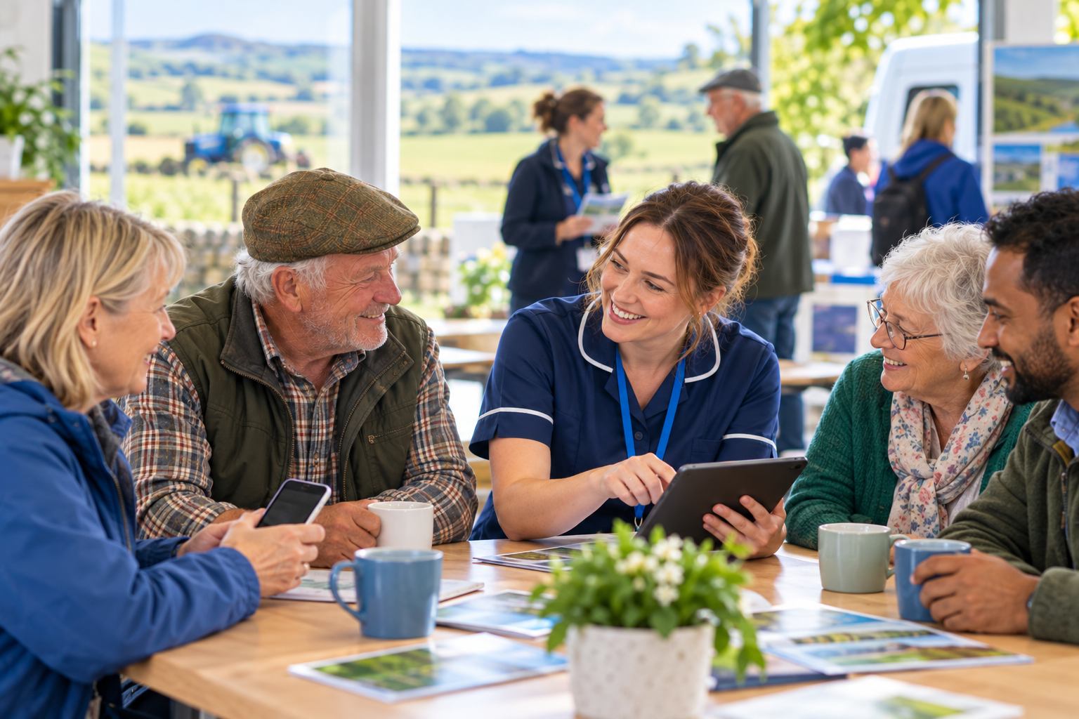 PCN nurse discussion with patients