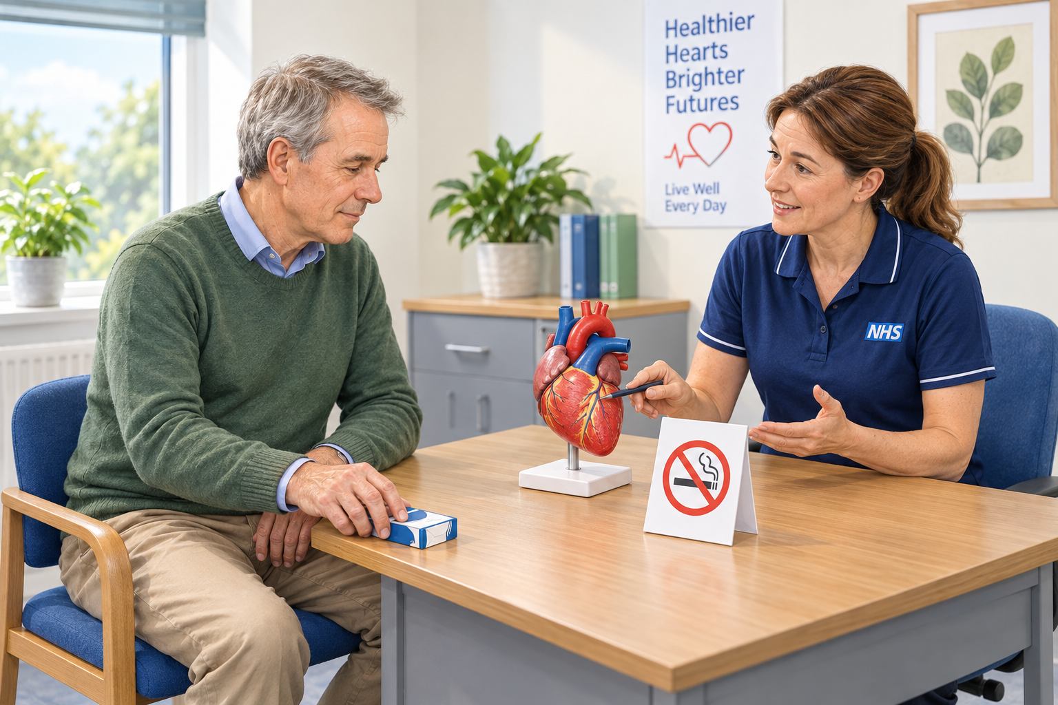 nhs consultation - patient and nurse